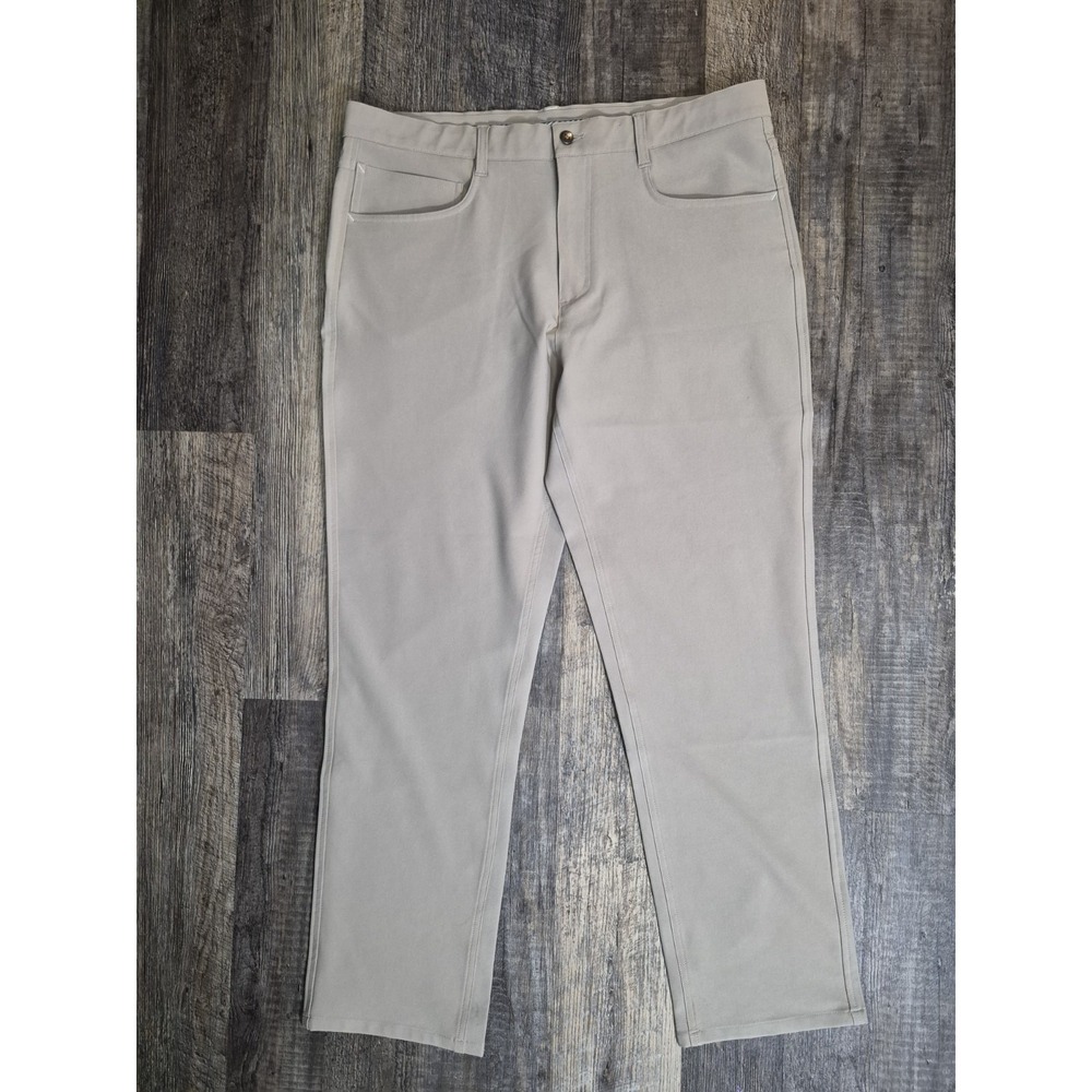 FootJoy Tan Khaki Athletic Fit Stretch Golf 5 Pocket Pants Men's 36x30